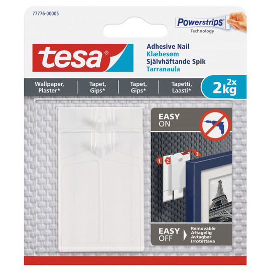 Tesa Klæbesøm til tapet og gips (2 kg), 2 stk.