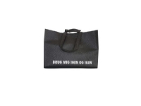 Shoppingbag 17 ltr. 350x170x245 mm PP Non-woven 60g 100% genbrug sort - (100 stk.)