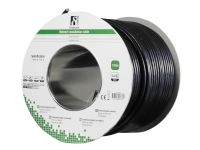 DELTACO TP-49F - Bulkkabel - 100 m - FTP - CAT 6 - halogenfri, udendørs, solid - sort