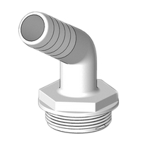 Tru-design Kobling til ventil 120gr 25mm hvid 1 1/2 Komposit