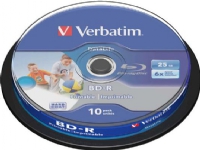 Verbatim DataLife - 10 x BD-R - 25 GB 6x - printbar overflade for ink jet - spindle