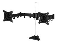 ARCTIC Z2 Pro - Monteringssæt (pakning til gennemføring, klemme, monteringsarm, skruer) - for 2 LCD displays - stål, luftfartøjs-kvalitets ADC12 lege