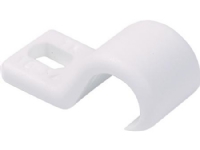 SCHNEIDER ELECTRIC Kabelbøjle plast hvid 10-14mm med 1 lap skruehul 4,5x6,5mm - (100 stk.)