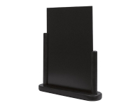 Tavle Securit 32.3x27x7 cm med Ramme massivt træ Sort,6 stk/krt