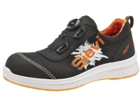 Sievi Racer Roller S3, Unisex, Sikkerhedssko, Sort, Orange, Hvid, EUE, Polyurethan (PU), PU-læder, Tekstil