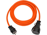 Brennenstuhl 1169920, 5 m, 1 AC stikkontakt(er), Udendørs, IP44, Sort, Orange, 200 mm