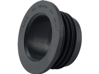 PURUS Gumminippel Ø50/40 mm sort EPDM gummi type-godkendt