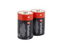 Verbatim - Batteri 2 x D - Alkalisk (2 pak)