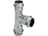 VIEGA Inox T-stykke, 18x15x15 mm, med SC-Contur