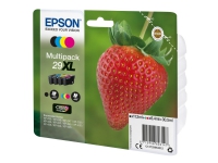 Epson 29XL Multipack - 4 pakker - 30.5 ml - XL - sort, gul, cyan, magenta - original - blister med RF/akustisk alarm - blækpatron - for Expression Ho