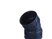 Bøjning 30 gr. DN250. 282mm - med 2 muffer. Wavin X-Stream sort PP