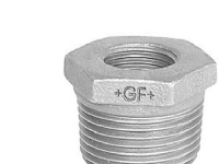 GF GEORG FISCHER 11/4 - 1/2 galvaniseret nippelmuffe