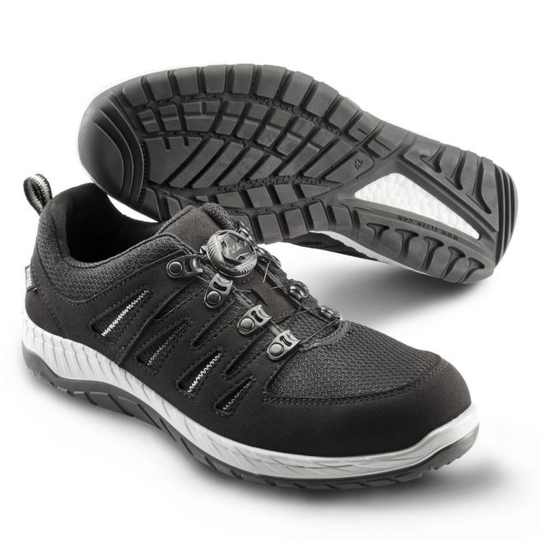 ELTEN Maddox BOA® Black-Grey Low Sikkerhedssko Stål tåværn, fiber sømværn
