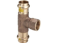 VIEGA Profipress gas tee 22 mmx1/2 af rødgods, SC-Contur med indvendig gevind