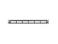Panduit 24-port metal modular patch panel, RJ-45, Reolmontering, 1U, 482,6 mm, 43,7 mm, 17,8 mm