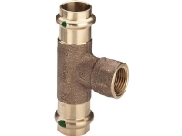 VIEGA SANPRESS tee 28 mm-1/2 af rødgods, med SC-Contur med indvendig gevind