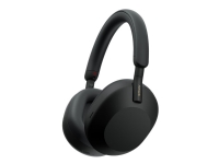 Sony WH-1000XM5 - Hovedtelefoner med mik. - fuld størrelse - Bluetooth - trådløs, kabling - aktiv støjfjerning - 3,5 mm jackstik - sort
