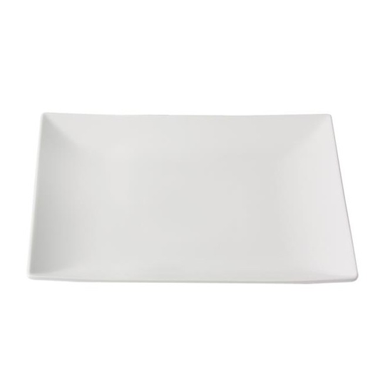 Aida Quadro stoneware flad tallerken hvid 1 stk 26 x 26 cm -40111