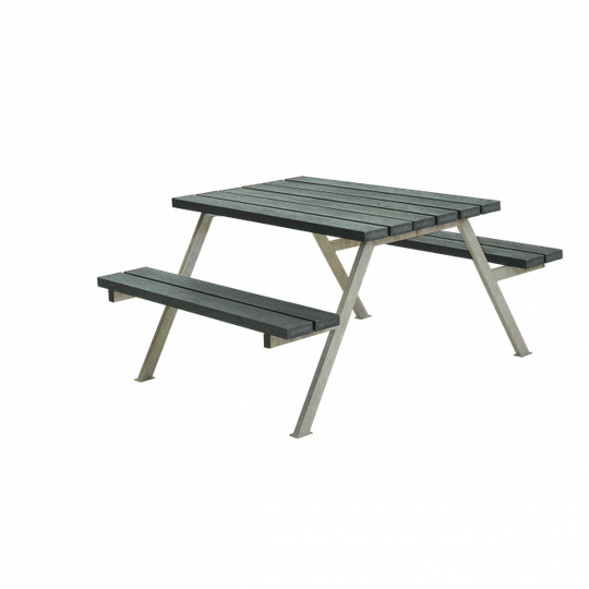 Plus Alpha Bord/Bænkesæt - 118 cm - ReTex - Grå - 187510-38