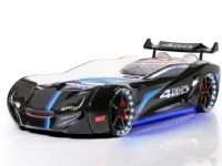 Speedy Spoiler 4WD Bilseng med LED-Lys og Lydpakke, sort