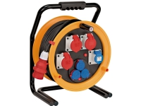 Brennenstuhl 1319110010, Sort, Orange, Plast, 230-400 V, 40 m, IP44, 388 mm