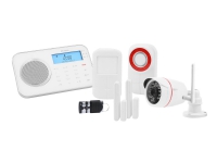 OLYMPIA ProHome 8791 - Hjemmealarmsystem - trådløs - Mobil - Wi-Fi - 2.4 Ghz, 868.5 MHz - hvid