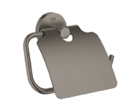 Grohe Essentials metal toiletpapirholder med låg - Børstet Hard Graphite