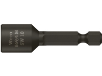 Wera 05060255001, 1 stk, Sekskantet, 25,4 / 4 mm (1 / 4), 1/4, Sort, 6,5 cm