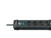 brennenstuhl Premium-Line - Stikdåse - output-stikforbindelser: 4 - 3 m - sort