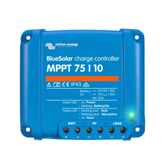 Victron MPPT Solcelleregulator 75/10 regulator 145wp 12v / 290wp 24v