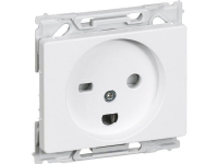 LAURITZ KNUDSEN Opus® 66 stikkontakt hospital, 2 polet med jord hvid.