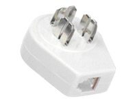 MicroConnect - Telefonadapter - RJ-11 (hun) til telefon (Danmark) (han)