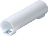 ABB Skæremuffe 20 mm halogenfri thermoplast hvid med fjederlås til forlængelse af plastrør. Type AJ20