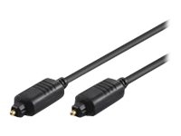 MicroConnect - Digital lydkabelpakke (optisk) - TOSLINK han til TOSLINK han - 1 m - fiberoptik