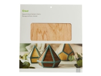 Cricut Natural Wood Veneer - Hobbymateriale - 305 x 305 mm - 2 ark - kirsebærrød - træ