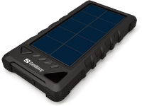Sandberg Active Solar Powerbank 16000 - Solar power bank Li-Ion 16000 mAh - 3.4 A - 2 output-stikforbindelser (USB) - på kabel: Micro-USB