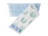 Moppe 25 cm med Velcro Microfiber Blåstribet,1 stk