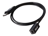 Club 3D - DisplayPort forlængerkabel - Mini DisplayPort (hun) til DisplayPort (han) - DisplayPort 1.4 - 1 m - 8K support