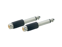 Paccs Audio Adapter [1x Jackstik 6,3 mm - 1x Cinch-bøsning] Sølv