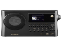 Internet bordradio Sangean WFR-28BT DAB+, FM Batteriopladningsfunktion, Spotify Sort