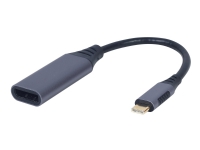Cablexpert - Videoadapter - USB-C (han) til DisplayPort (hun) - USB 3.0 - 15 cm - 4K support - space grey