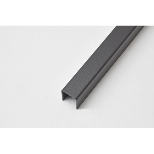 Wimex Montageskinner WPC Topskinne Dark 37 x 26 x 37 Pulverlak V + Z Længde 1813mm 3663175834