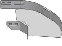 WIBE GROUP Justerbar hjørne for kabelbakker KB184/KB284 højde 60 mm, bredde 300 mm El-forzinket