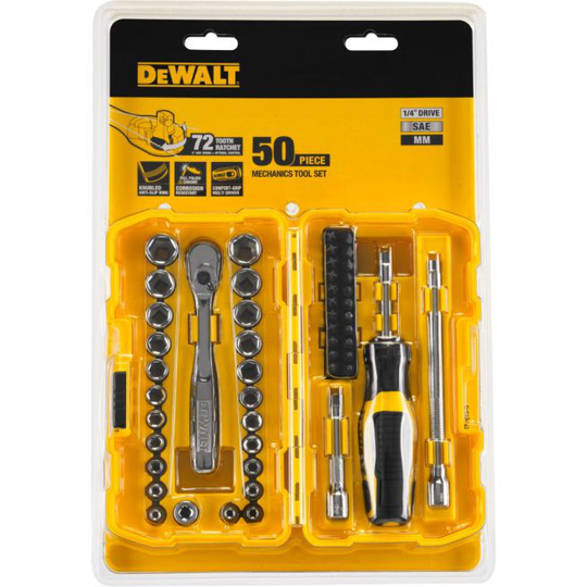 DeWALT Skralde Bitssæt 1/4" 50 Stk - DWMT81610-0