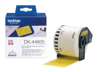 Brother DK44605 - Aftageligt klæbemiddel - gul - Rulle (6,2 cm x 30,5 m) 1 rulle(r) etiketter - for Brother QL-1050, 1060, 500, 550, 560, 570, 580, 6