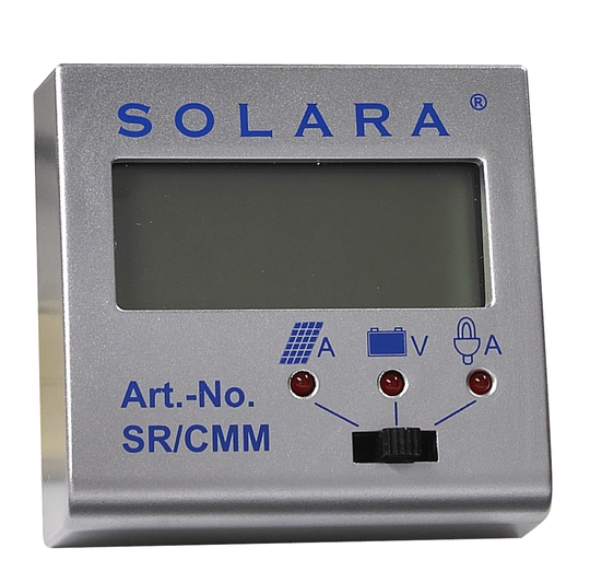 Display for solara regulator sr135tl