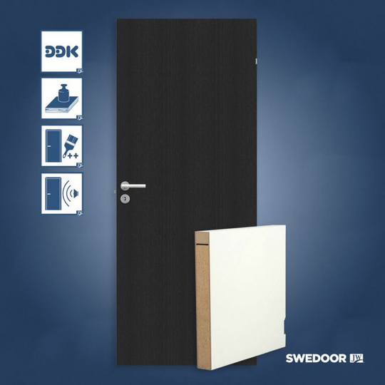 Swedoor Stable GW sort malet dør - Sort M8x21
