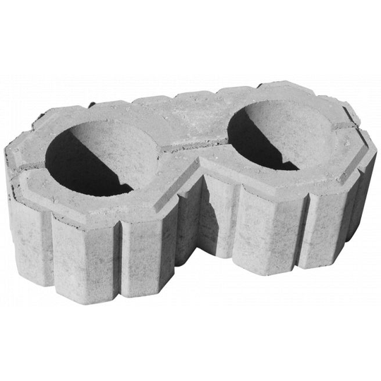 RBR Super 8 Plante - 50x25x15 - Grå - Glat Støttemur