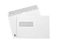 BONG Mailman - Kuvert - International C5 (162 x 229 mm) - pung - åben side - selvklæbende (Peel & Seal) - 1 vindue - printbar - farveforing - hvid -