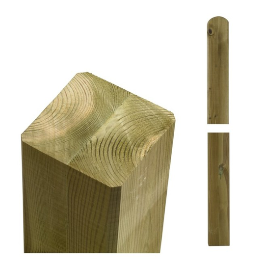 Plus Omlimede stolper 90x90mmx158cm - Tryk Impr.